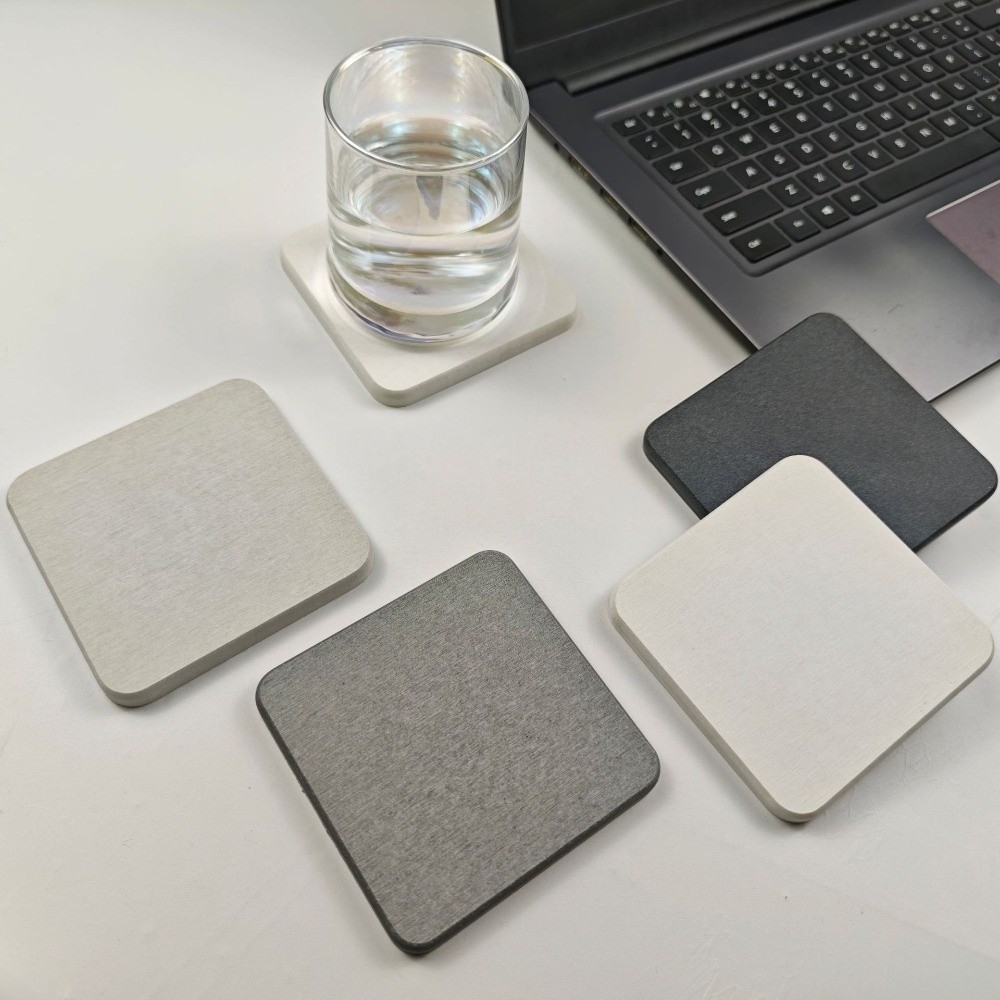 Marble Coaster Set - New Quick Drying Diatomite Coaster Non-slip
