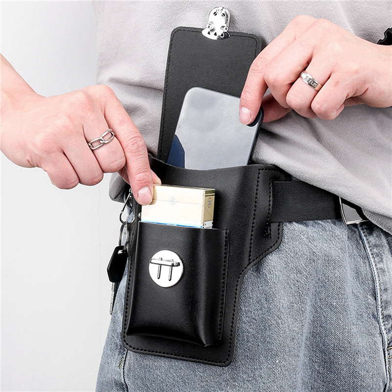 Phone Belt Bag For Men Bags Ce - đánh giá và giá Leather Wallet Men