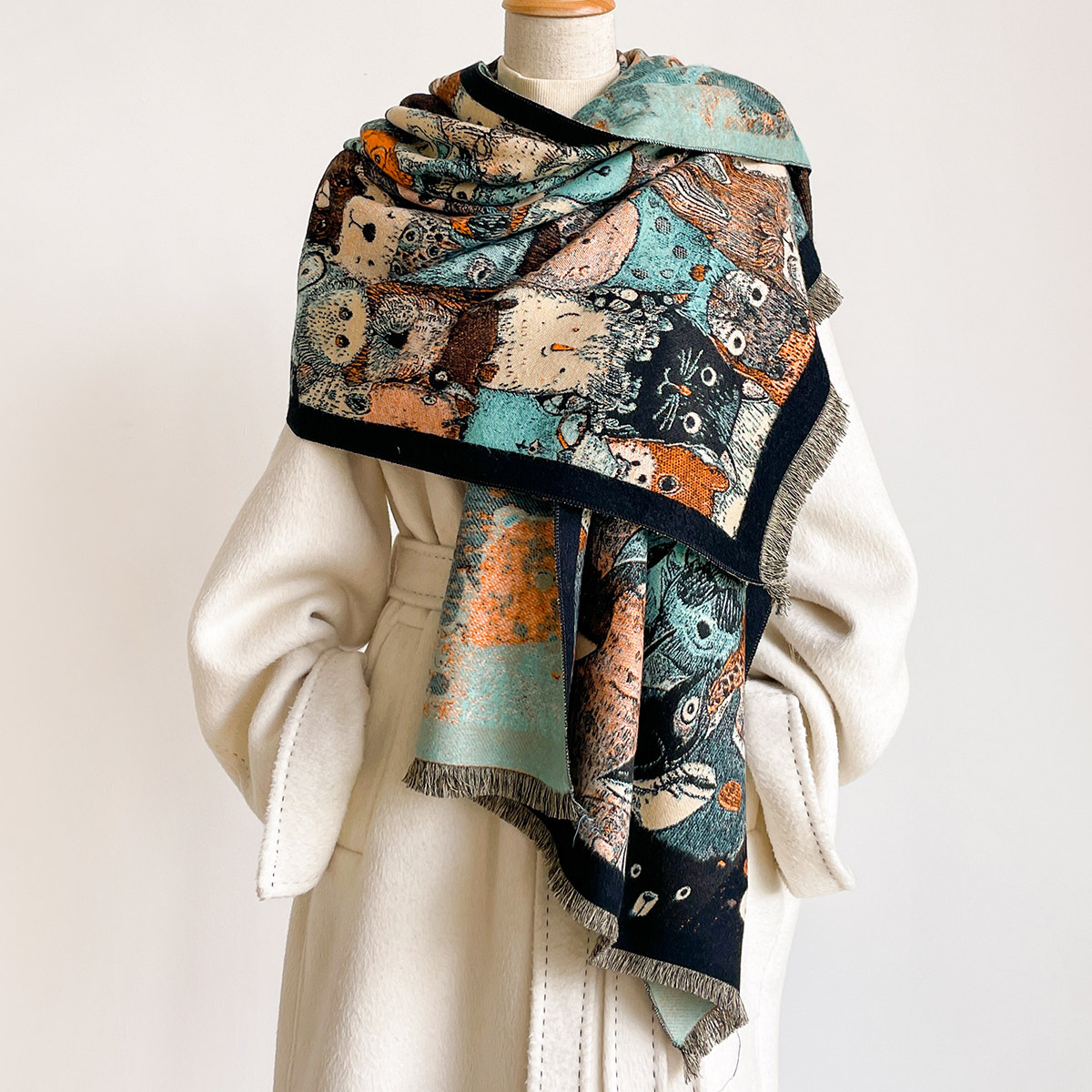 Women Imitation Cashmere Scarf - đánh giá và giá Cashmere Scarf