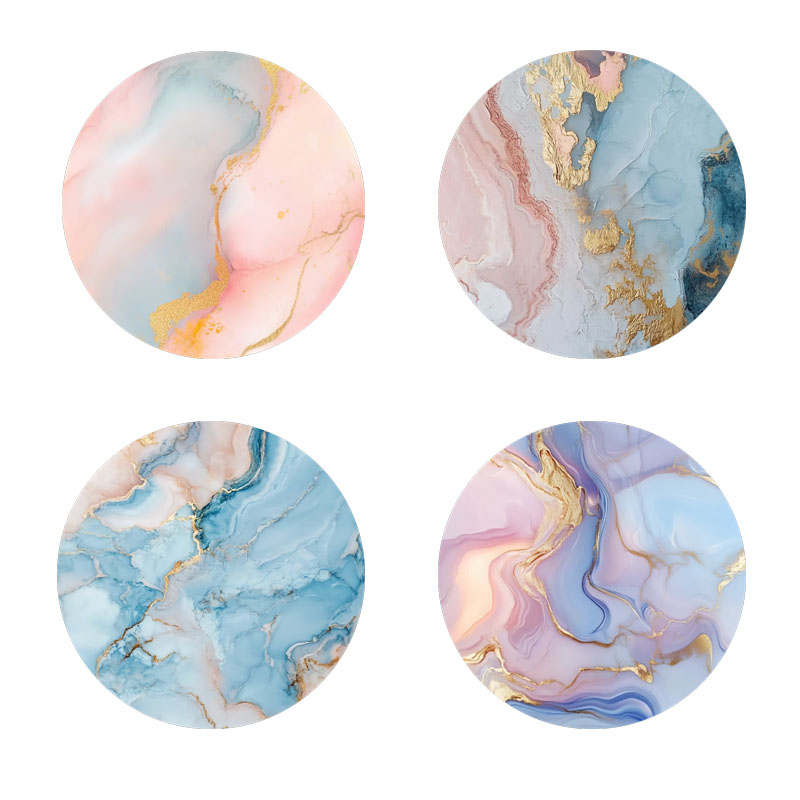 4 Pieces of Marble Pattern Pri - đánh giá và giá Marble Coaster Set