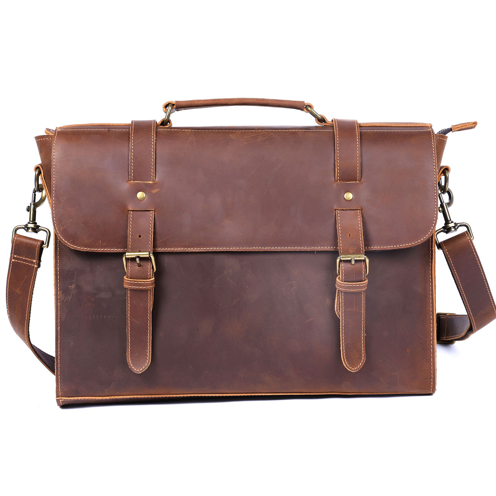 Luxury Original Men's Handbag  - đánh giá và giá Leather Briefcase