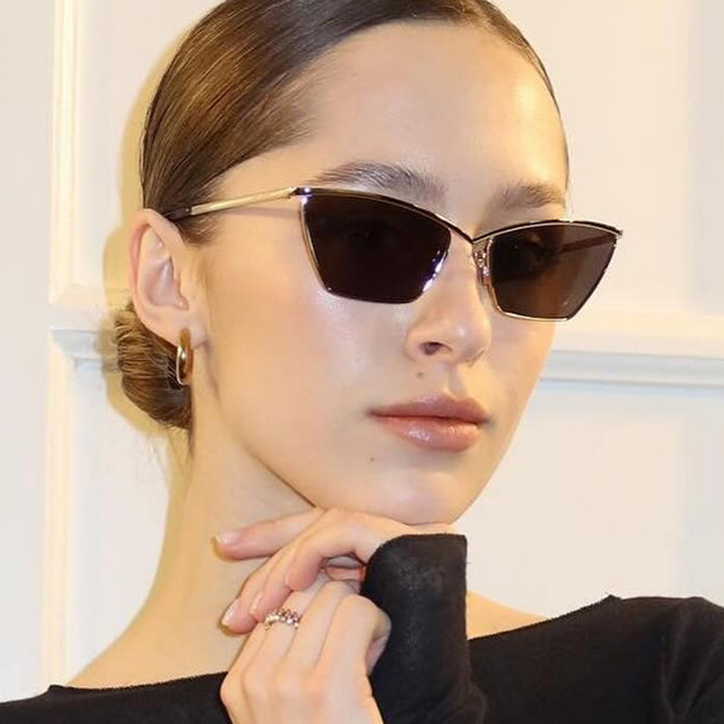 New Metal Cat's Eye Fashion Re - đánh giá và giá Sunglasses Uv400