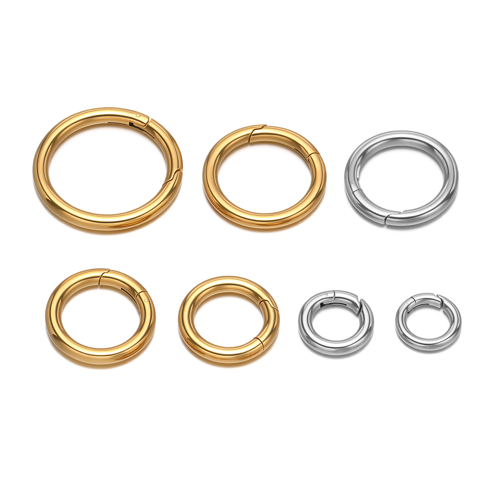 2Pcs/Lot Round Spring Clasps S - đánh giá và giá Gold Plated Jewelry