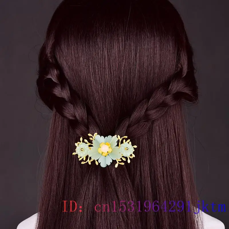 Xanh Ngọc Hoa Barrette Nhà Thi - đánh giá và giá Gold Plated Jewelry