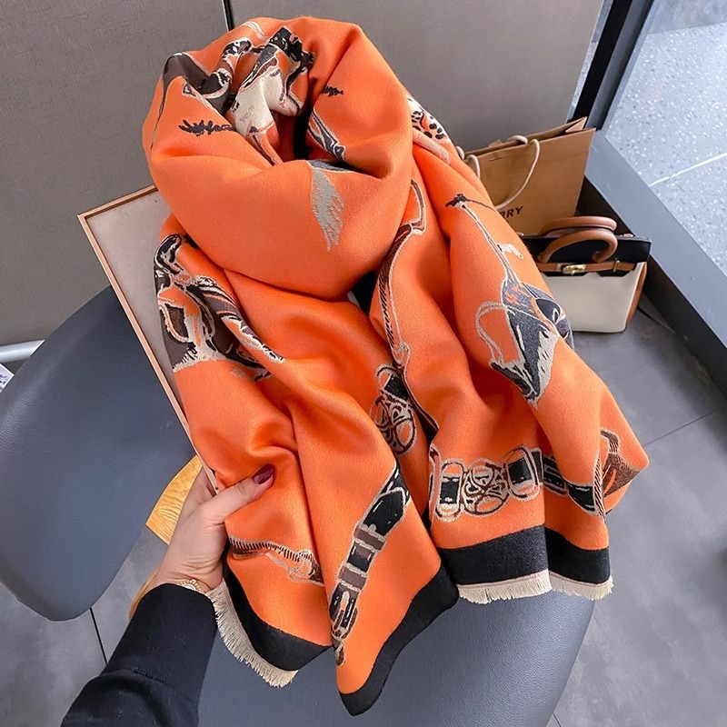 Retro Rider Horse Imitation Ca - đánh giá và giá Cashmere Scarf