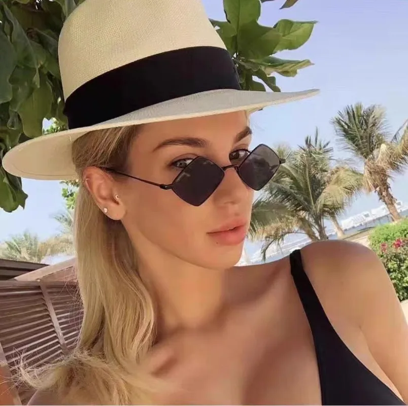 New Fashion Metal Diamond Shap - đánh giá và giá Sunglasses Uv400
