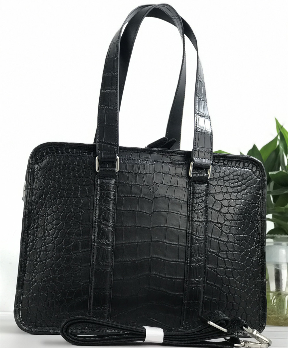 New Crocodile Leather Laptop B - đánh giá và giá Leather Briefcase
