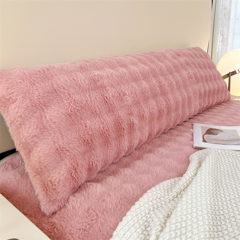 1pc solid-color plush pillow l - đánh giá và giá Silk Pillowcase