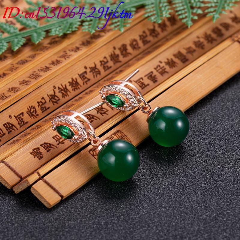 Natural Jade Bead Earrings Fas - đánh giá và giá Gold Plated Jewelry